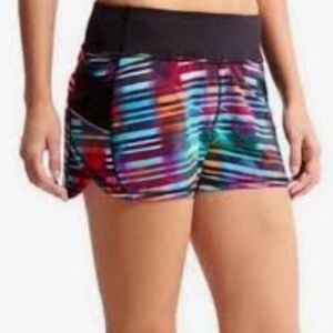 Athleta Ready Set Go Aqua Tropical XS EUC Running Shorts